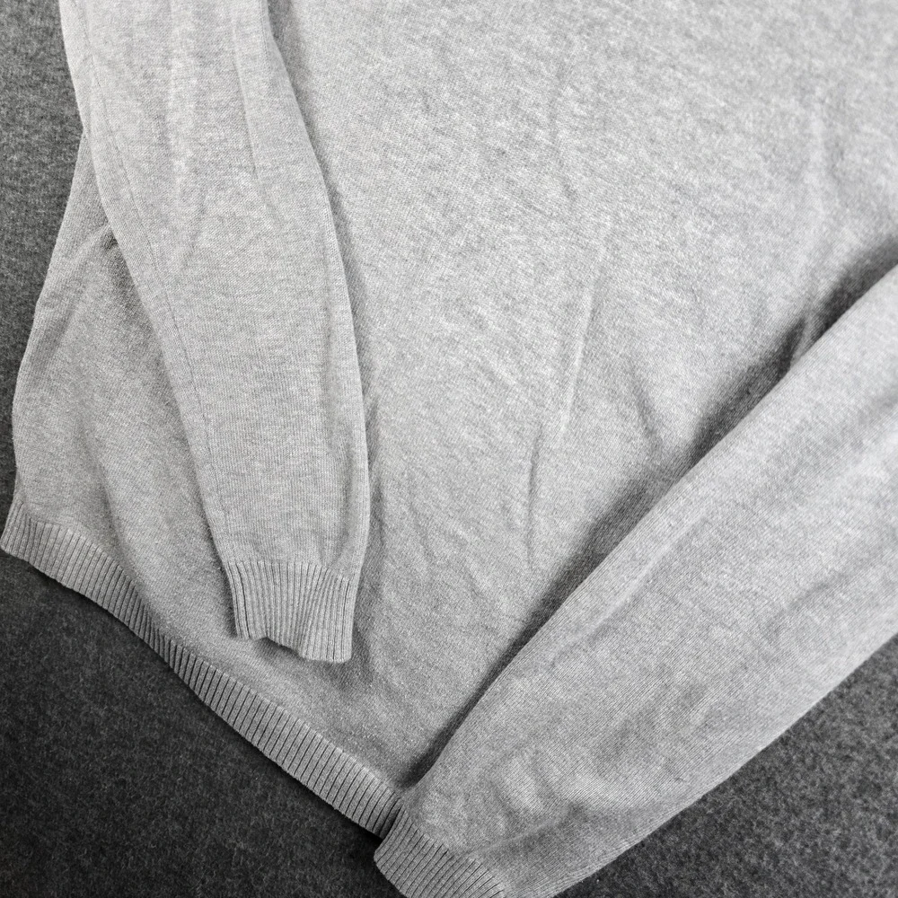 Banana Republic Women L Grey/Gray‎ Pullover Sweater W Button Side Closure